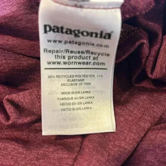 Patagonia size large burgundy polo skirt, a line, comfortable, soft material - Picture 4 of 4